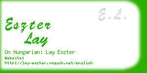 eszter lay business card